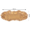 ПОДНОС ДЕКОРАТИВНЫЙ КОЛЛЕКЦИЯ "РОКОКО", 26,2*16,6*2,3CM