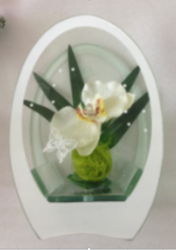 Композиция цветочная "Орхидея" с подсвет. 16см (уп.1/24шт.)