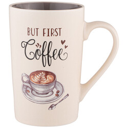 КРУЖКА "BUT FIRST COFFEE" 385 МЛ