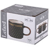 КРУЖКА "BUT FIRST COFEE" 390 МЛ ЧЕРНАЯ