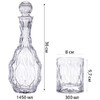 НАБОР ШТОФ И 2 СТАКАНА, 12X36 СМ 1400 МЛ