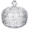 КОНФЕТНИЦА С КРЫШКОЙ "MUZA CRYSTAL" 250 МЛ. 11,5*11,5 СМ. ВЫСОТА=11 СМ. (КОР=24ШТ.)