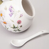СОЛОНКА С ЛОЖКОЙ AGNESS "FLOWER STORY" 9,5*10 СМ 170 МЛ (КОР=48ШТ.)