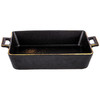 БЛЮДО ДЛЯ ЗАПЕКАНИЯ BRONCO "MIDNIGHT GOLD" 25СМ (КОР=24ШТ.)