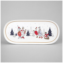 БЛЮДО ОВАЛЬНОЕ LEFARD "FAMILY CHRISTMAS" 34*14,5 СМ (КОР=12ШТ.)