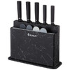 НАБОР AGNESS ИЗ 10ПР: 5 НОЖЕЙ, 4 ДОСКИ И ПОДСТАВКА, ЦВЕТ: ЧЕРНЫЙ МРАМОР