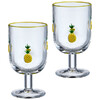 НАБОР БОКАЛОВ ДЛЯ ВИНА "FRUITY PINEAPPLE" ИЗ 2 ШТ. 350 МЛ