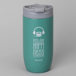 ТЕРМОКРУЖКА AGNESS "HAPPINESS" 450МЛ