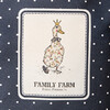 ФАРТУК "FAMILY FARM",100% ХЛОПОК,СИНИЙ, КАЙМА,ТВИЛ,ПРОПИТКА