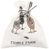 МЕШОЧЕК ПОДАРОЧНЫЙ "FAMILY FARM" 25Х23СМ,100% ХЛОПОК,БЕЛЫЙ,ТВИЛ,ПРОПИТКА