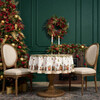 СКАТЕРТЬ КРУГЛАЯ  "ЩЕЛКУНЧИК" ,150СМ , БЕЖЕВЫЙ ,100% ХЛОПОК , ТВИЛ