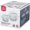НАБОР КАСТРЮЛЬ AGNESS  ЭМАЛИРОВАННЫХ СЕРИЯ "FAMILY FARM", 4ПР. 1,5Л И 2,8Л, 16Х10СМ, 20Х12СМ