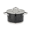 КАСТРЮЛЯ AGNESS СО СТЕКЛЯННОЙ КРЫШКОЙ, НЕРЖ.СТАЛЬ, 2,5Л 18Х10,5СМ (КОР=6ШТ.)