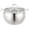 КАСТРЮЛЯ AGNESS СО СТЕКЛ. КРЫШКОЙ 6,2 Л. 24X13.5 СМ