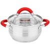 КАСТРЮЛЯ AGNESS СО СТЕКЛ. КРЫШКОЙ СЕРИЯ CLASSIC 2,6 Л. 18*11,5 СМ