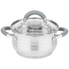 КАСТРЮЛЯ AGNESS СО СТЕКЛ. КРЫШКОЙ СЕРИЯ CLASSIC 2,6 Л. 18*11,5 СМ