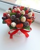 Букет в шляпной коробке